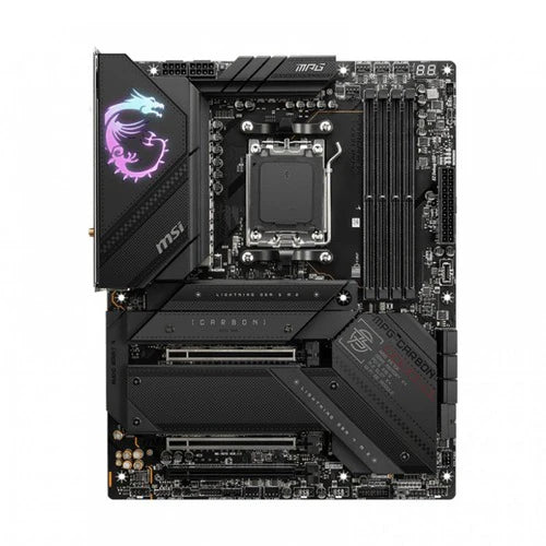 MSI MPG X670E CARBON WIFI DDR5 AM5 Motherboard with PCIe 5.0, 2.5G LAN, Wi-Fi 6E, and USB 3.2 Gen2x2 Type C