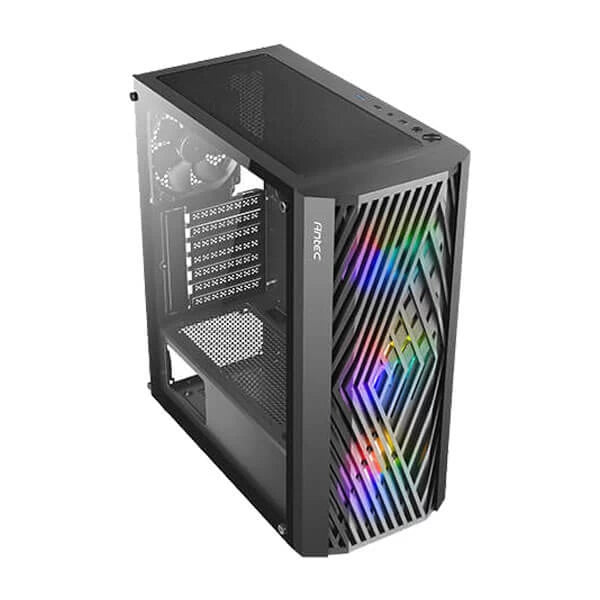 Antec NX291 Gaming Case, Mid Tower, E-ATX/ATX/Micro-ATX/ITX, RGB Fans, 360mm Radiator Support, 320mm GPU Length