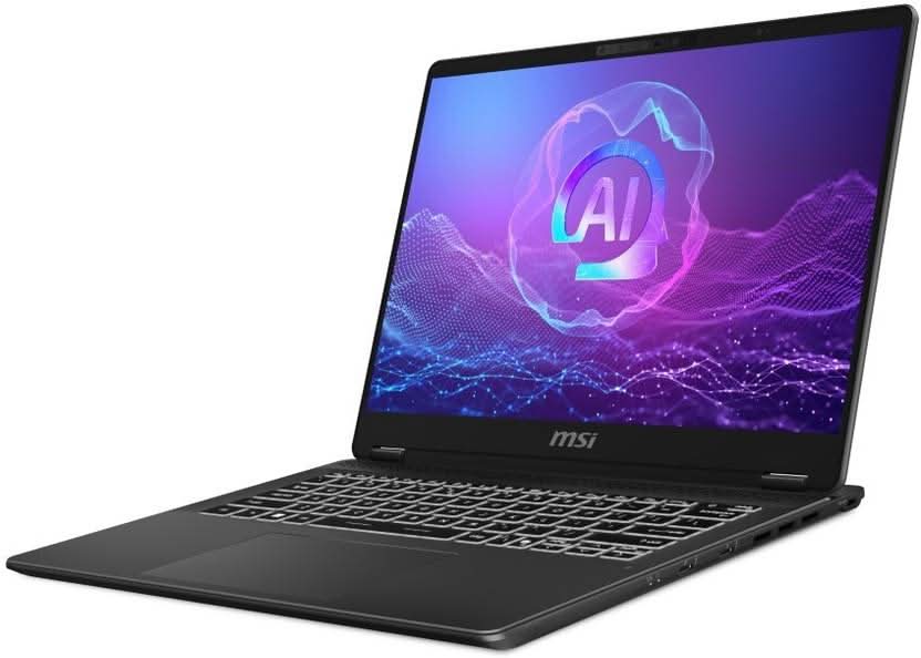 MSI Prestige 14 AI Evo Gaming Laptop Intel Core Ultra 7 255H Processor, Intel Arc Graphics, 16x2GB, 1TB SSD, 14