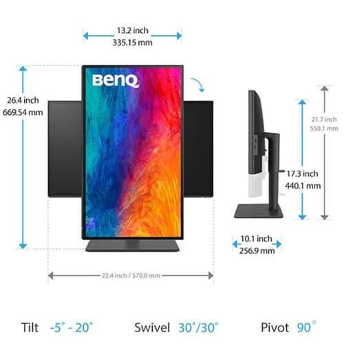 BenQ PD2506Q 25 Inch Graphic Designers Monitor
