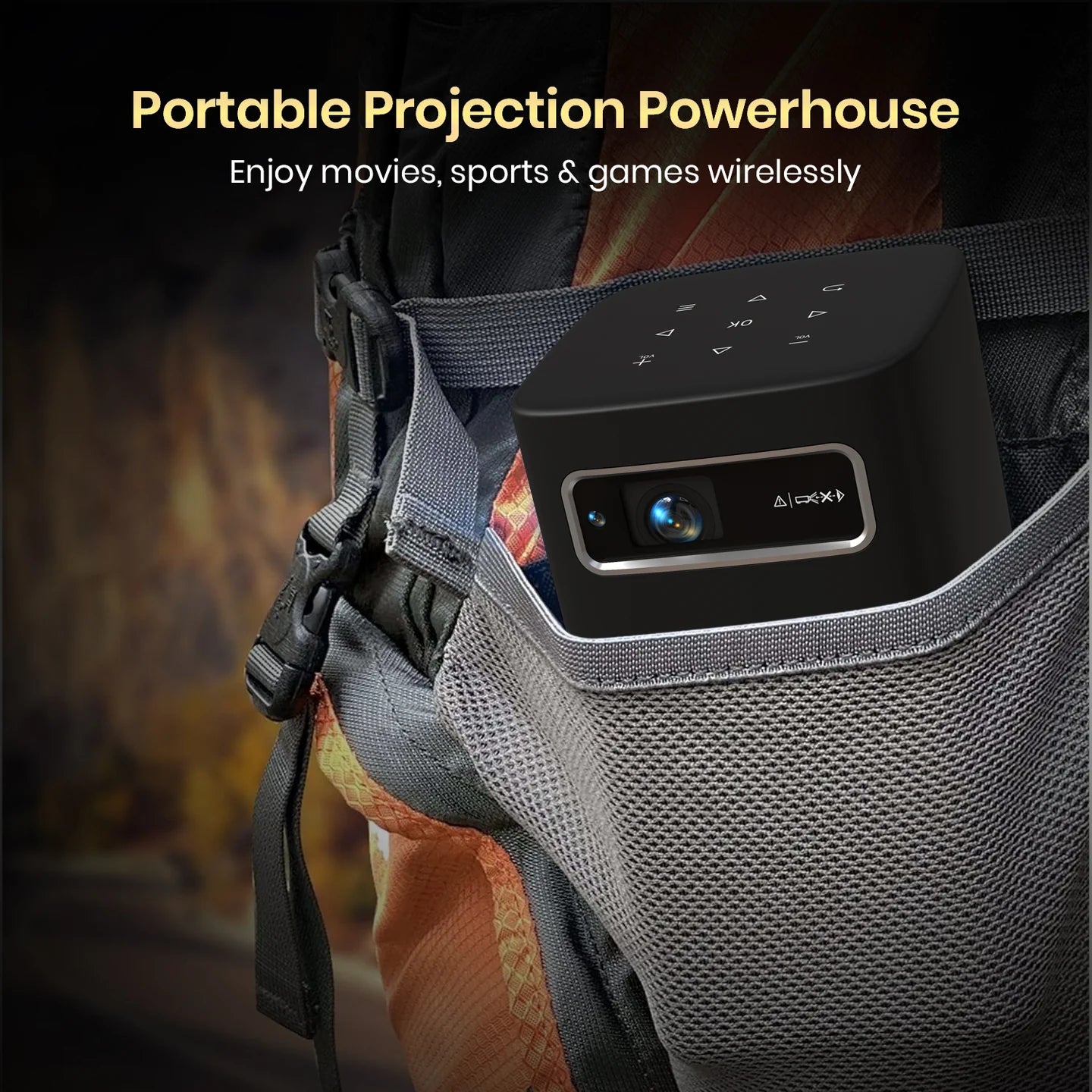 PORTRONICS Pico 13 Rechargeable Smart LED Projector | 4K UHD Support | 3500 Lumens | Rechargeable | DLP Technology - | Buy Online at Shwetha Computers
