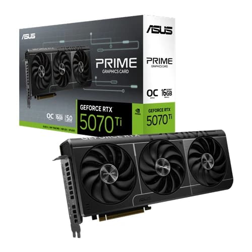 ASUS Prime RTX 5070 Ti OC 16GB GDDR7 256-Bit Gaming Graphics Card - | Buy Online at Shwetha Computers