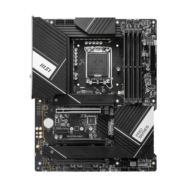 MSI PRO Z790-A WIFI ATX Motherboard for Intel Core, DDR5 Memory, PCIe 4.0 Slots, 2.5G LAN, Wi-Fi 6E, Bluetooth 5.3