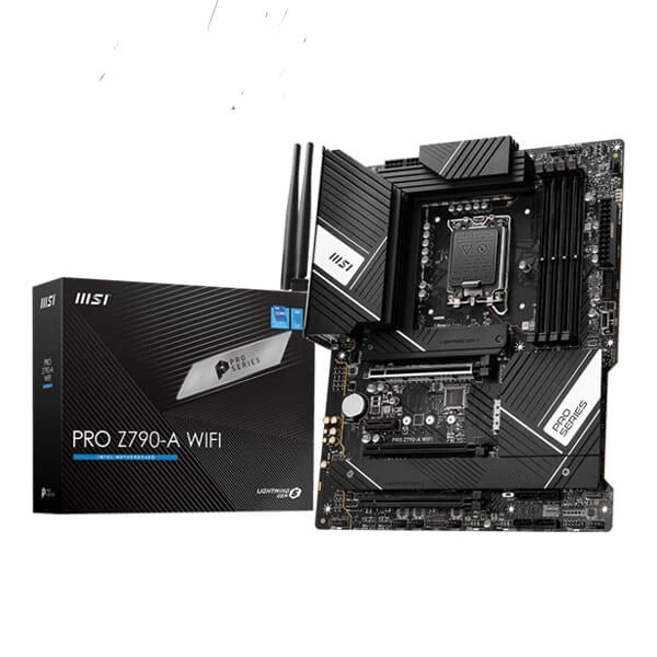 MSI PRO Z790-A WIFI ATX Motherboard for Intel Core, DDR5 Memory, PCIe 4.0 Slots, 2.5G LAN, Wi-Fi 6E, Bluetooth 5.3