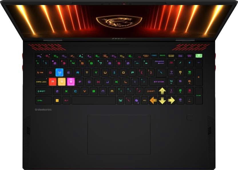 MSI Raider 18 HX AI Gaming Laptop Intel Core Ultra 9-285HX Processor, NVIDIA GeForce RTX 5090, 32x2GB, 2TB SSD, 18