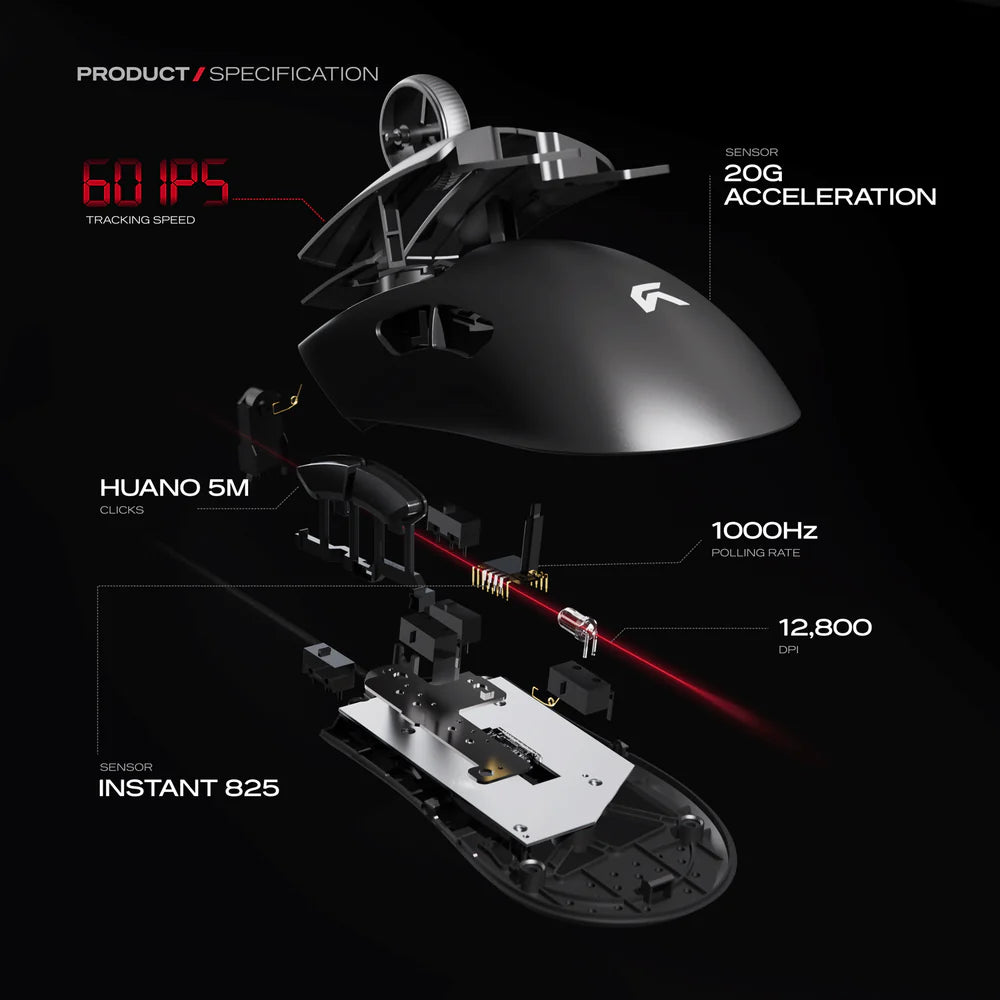 Cybeart Ghost | 49g Ultra-light Wired Gaming Mouse - | Buy Online at Shwetha Computers