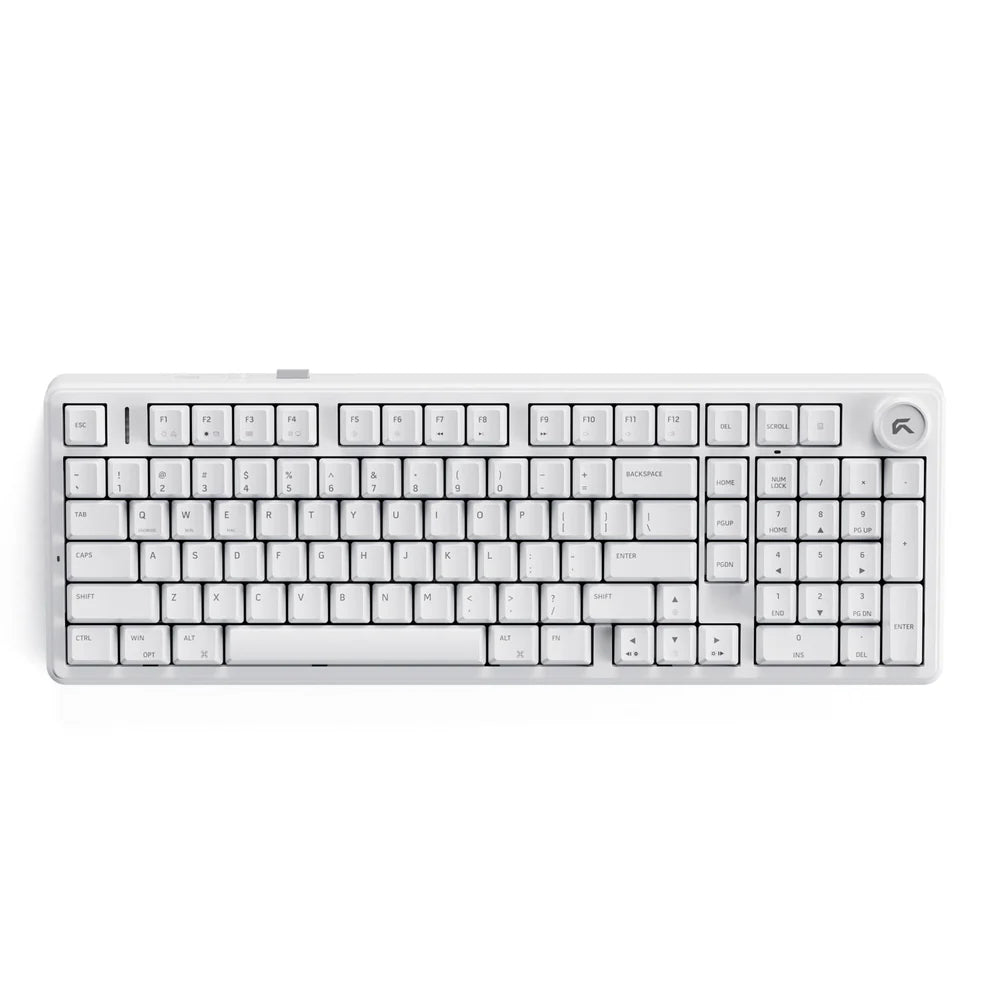 Cybeart Akula 99 | Compact Full-Size Tri-Mode Gaming Keyboard - White | Buy Online at Shwetha Computers
