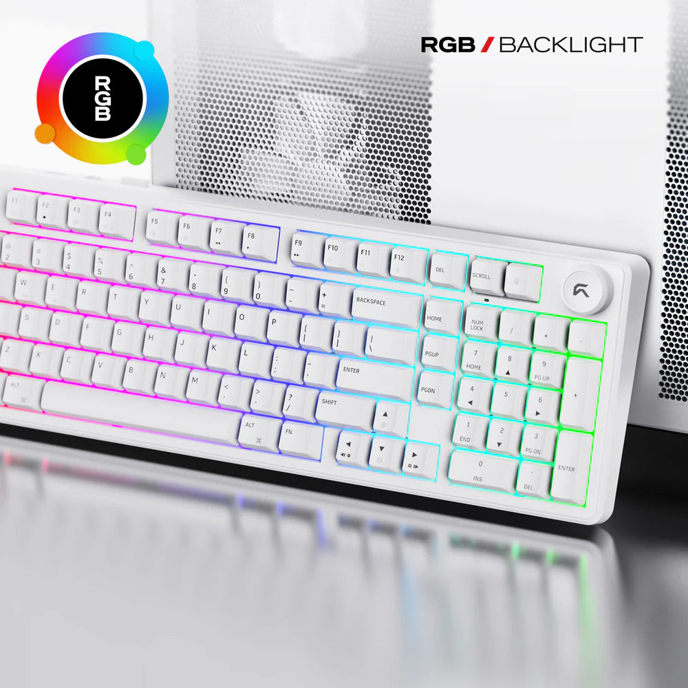 Cybeart Akula 99 | Compact Full-Size Tri-Mode Gaming Keyboard - | Buy Online at Shwetha Computers