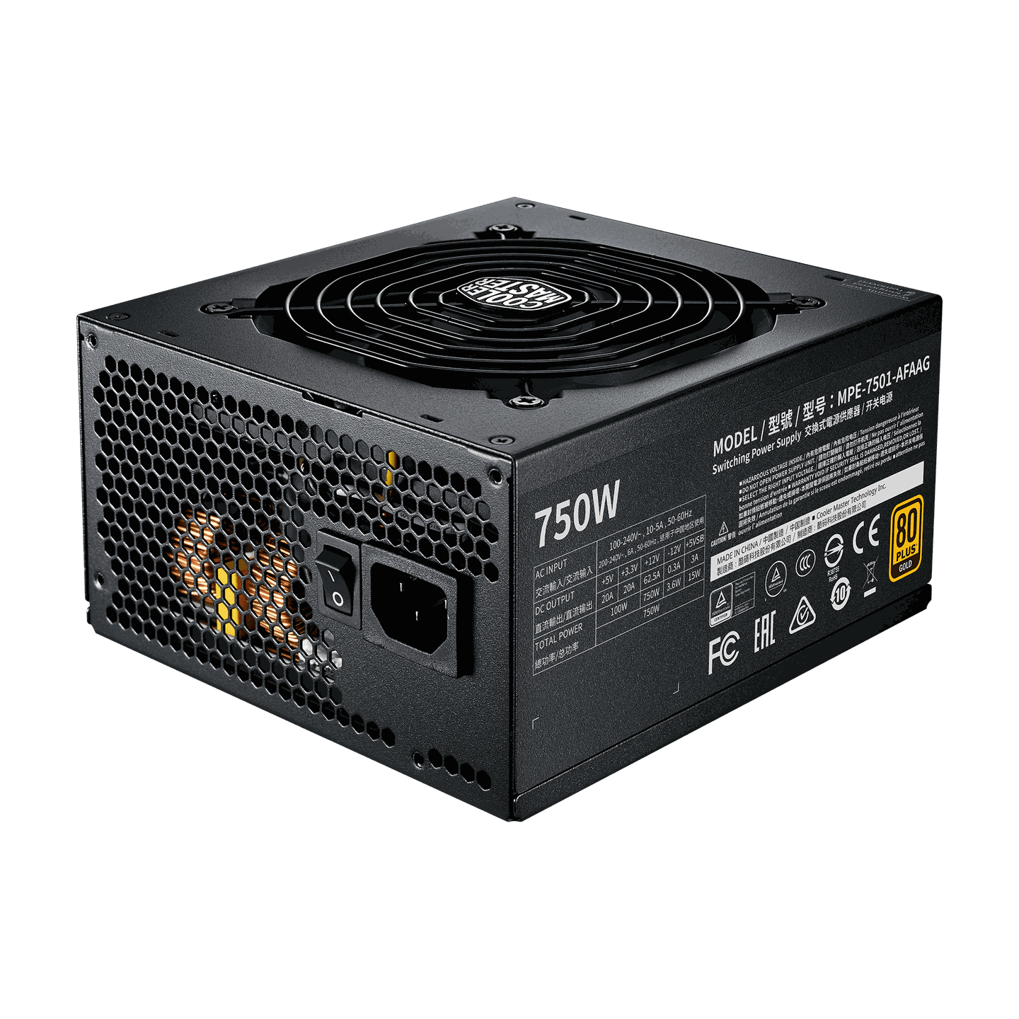 Cooler Master MWE 750 - V2 Full Modular Gold 80 Plus ATX Power Supply