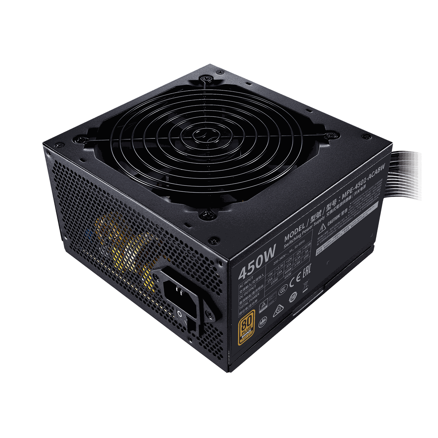 Cooler Master MWE 450 Bronze - V2 230V 80 Plus Bronze Certified SMPS