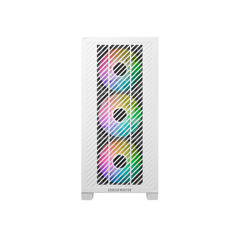 Cooler Master Elite 301 ARGB Cabinet - White - | Buy Online at Shwetha Computers