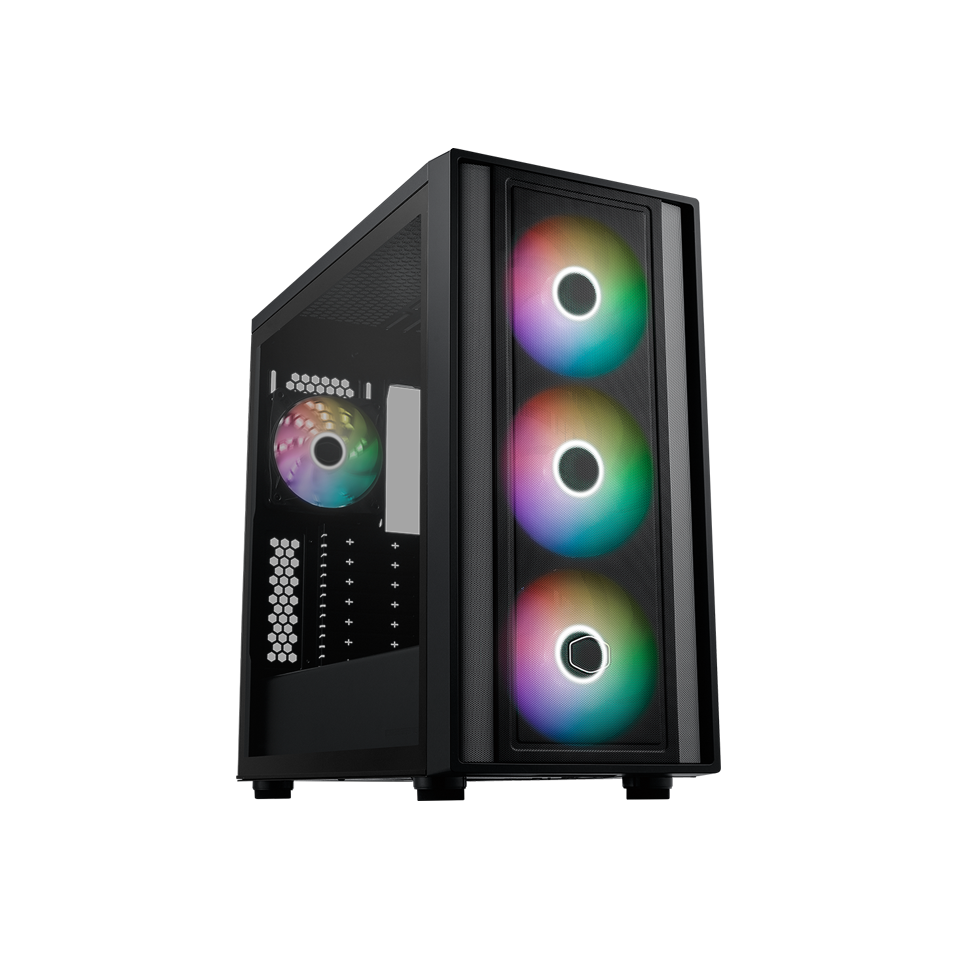 Cooler Master MasterBox 600 ARGB Mid Tower Cabinet - Black