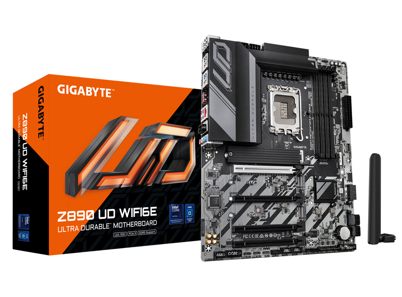 Gigabyte Z890 UD WIFI6E LGA 1851 ATX Motherboard (Matte Black)