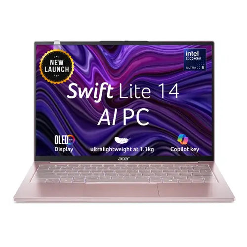 Acer Swift Lite (SFL14-54M) Gaming Laptop Ultra 5 processor 115U, Intel Graphics, 16 GB, 512GB SSD,14" WUXGA, NX.DB8SI.001 - | Buy Online at Shwetha Computers