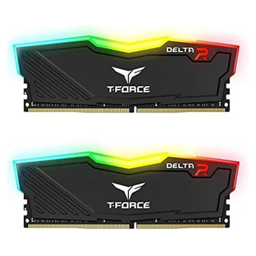 TEAMGROUP T-Force Delta RGB CL16 DDR4 16GB (8GBx2) 3200MHz Desktop RAM (Black) - | Buy Online at Shwetha Computers