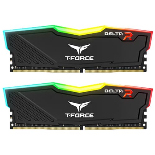 TEAMGROUP T-Force Delta RGB CL16 DDR4 32GB (16GBx2) 3200MHz Desktop RAM (Black)