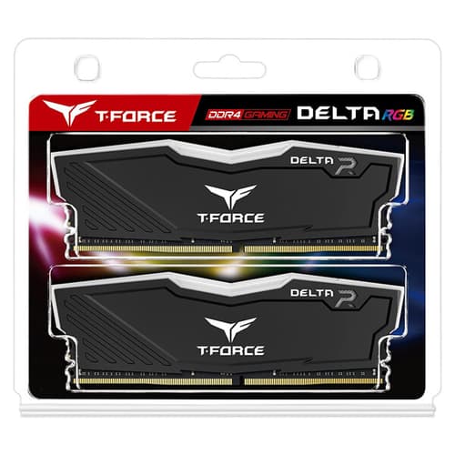 TEAMGROUP T-Force Delta RGB CL18 DDR4 32GB (16GBx2) 3600MHz Desktop RAM (Black)