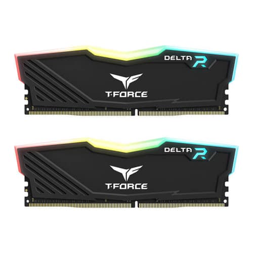 TEAMGROUP T-Force Delta RGB CL18 DDR4 32GB (16GBx2) 3600MHz Desktop RAM (Black)