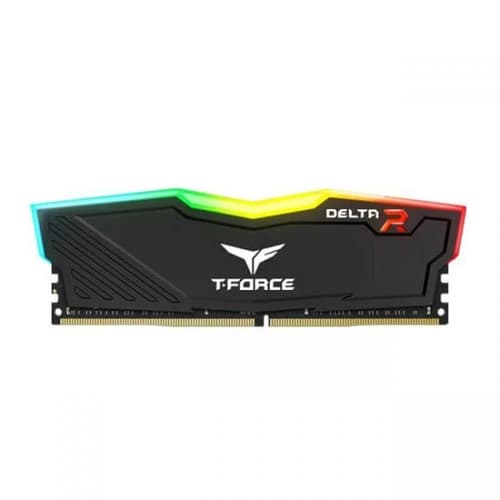 TEAMGROUP T-Force Delta RGB CL16 DDR4 8GB (8GBx1) 3200MHz Desktop RAM (Black) - | Buy Online at Shwetha Computers