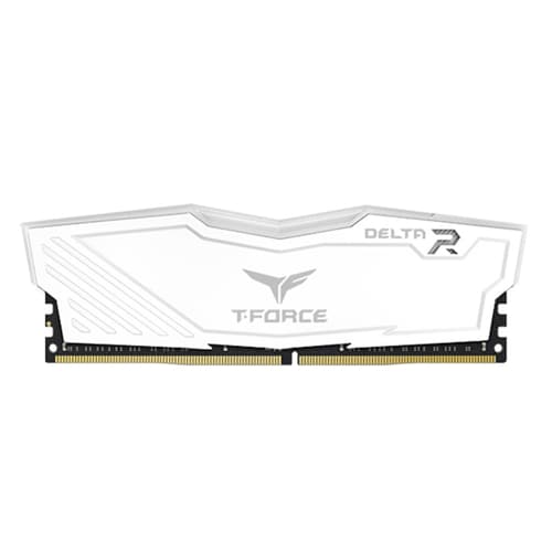 TEAMGROUP T-Force Delta RGB CL16 DDR4 16GB (8GBx2) 3200MHz Desktop RAM (White)