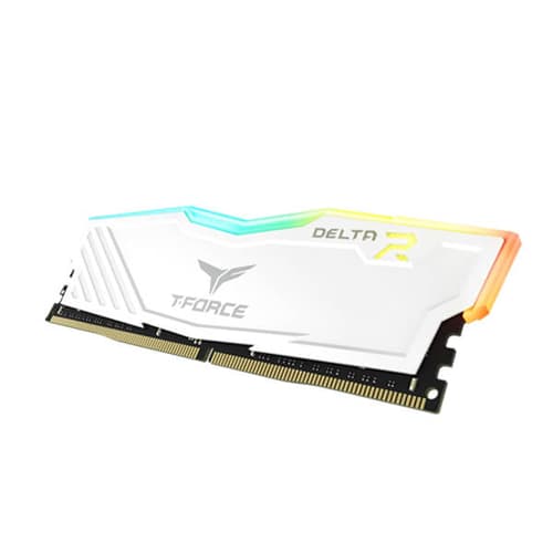 TEAMGROUP T-Force Delta RGB DDR4 16GB (16GBx1) 3600MHz Desktop RAM (White) - | Buy Online at Shwetha Computers