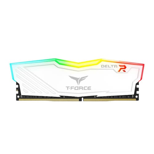 TEAMGROUP T-Force Delta RGB DDR4 16GB (16GBx1) 3600MHz Desktop RAM (White) - | Buy Online at Shwetha Computers