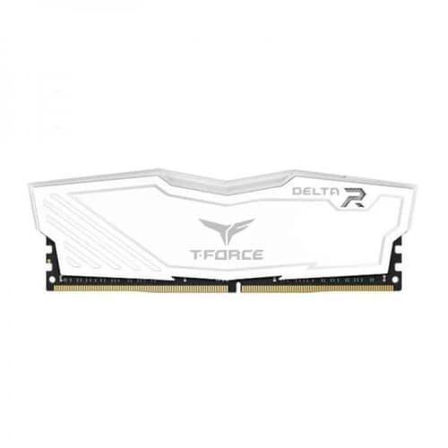 TEAMGROUP T-Force Delta RGB CL18 DDR4 16GB (8GBx2) 3600MHz Desktop RAM (White)