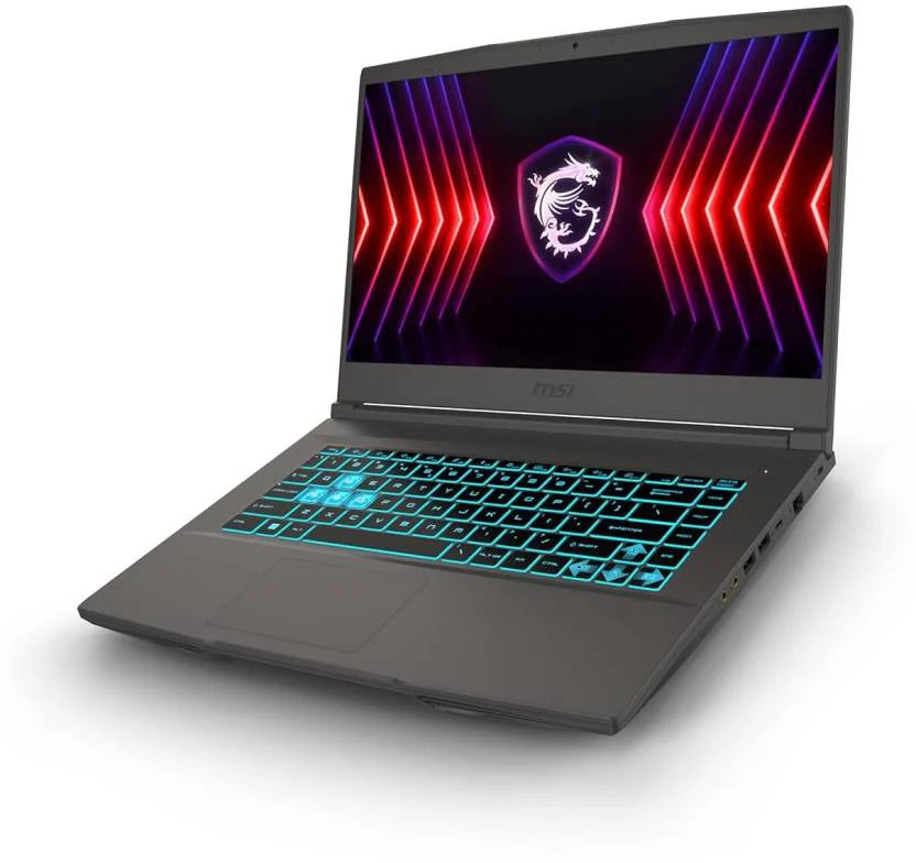MSI Thin 15 Gaming Laptop Intel Core i5-12450H processor, NVIDIA GeForce RTX 3050, 8x2GB, 512GB SSD, 15.6