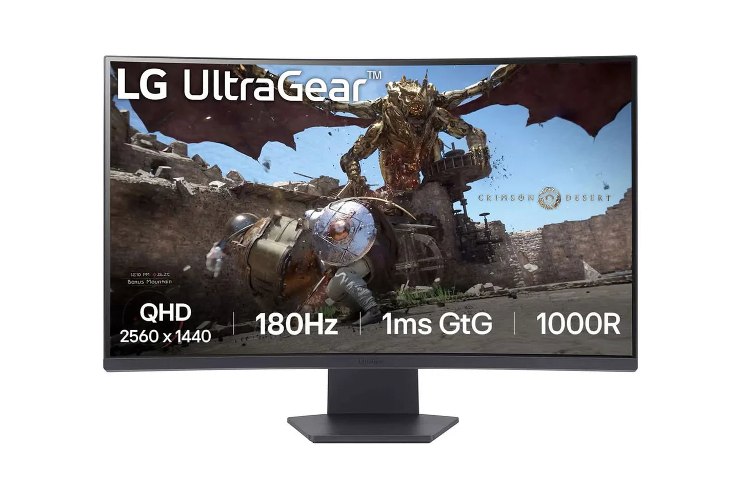 LG UltraGear 32GS60QC 32" QHD VA/HDR10/180Hz/Black Curved Gaming Monitor - | Buy Online at Shwetha Computers