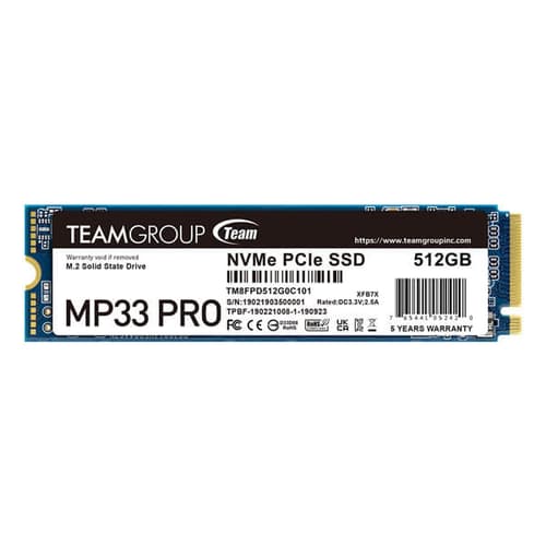 TEAMGROUP MP33 Pro M.2 NVMe 512GB Internal SSD