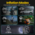 PORTRONICS Vayu 5.0 Rechargeable Tyre Inflator | Rechargeable | Inflation Modes | Digital Display | Fastest Inflation