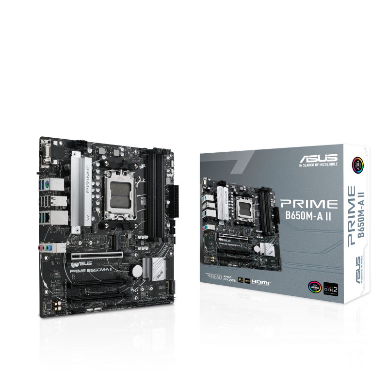 ASUS PRIME B650M-A II Motherboard - DDR5, PCIe 4.0, Dual M.2