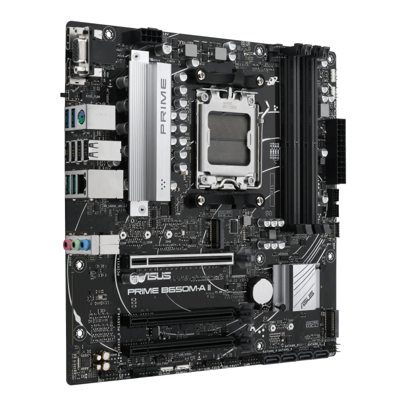 ASUS PRIME B650M-A II Motherboard - DDR5, PCIe 4.0, Dual M.2