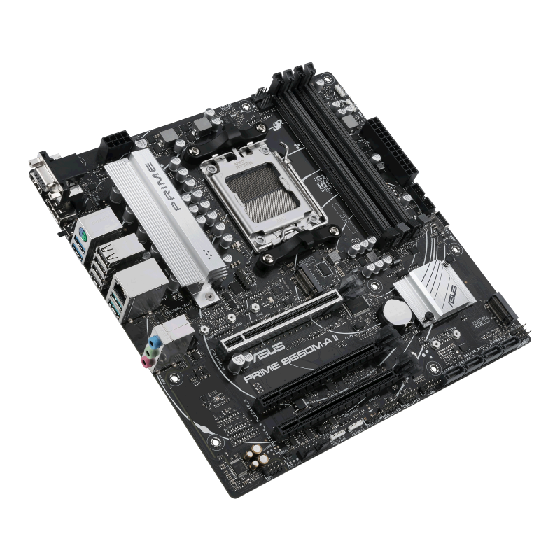 ASUS PRIME B650M-A II Motherboard - DDR5, PCIe 4.0, Dual M.2