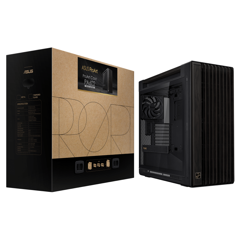ASUS ProArt PA602 Wood Edition combines artistic design with modern PC case
