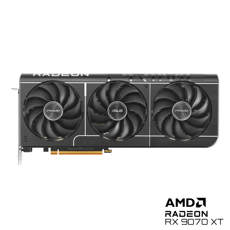 ASUS Prime Radeon RX 9070 XT OC Edition 16GB GDDR6 256-Bit Gaming Graphics Card