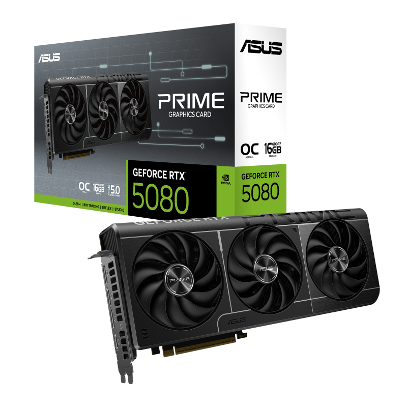 ASUS Prime RTX 5080 OC 16GB GDDR7 Graphics Card