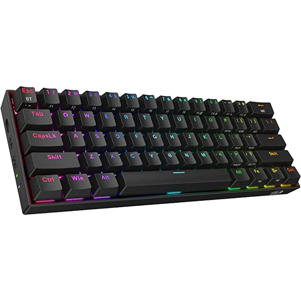 Redragon Draconic Pro K530 PRO - 60% Bluetooth+24.Ghz+Wired Mechanical Keyboard (Red Switch) - | Buy Online at Shwetha Computers