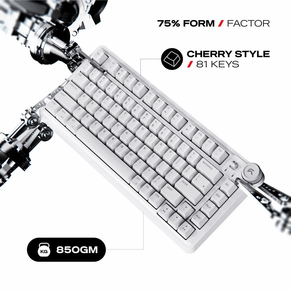 Cybeart Nighthawk 75 | TKL Tri-Mode Gaming Keyboard - | Buy Online at Shwetha Computers