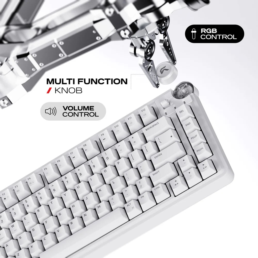 Cybeart Nighthawk 75 | TKL Tri-Mode Gaming Keyboard - | Buy Online at Shwetha Computers