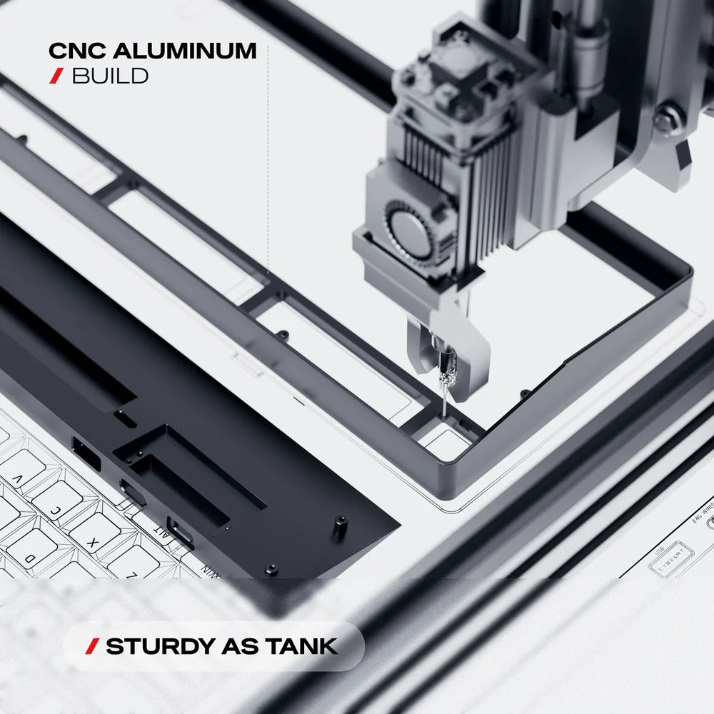Cybeart X75 Rhino | TKL CNC Aluminium Tri-Mode Gaming Keyboard - | Buy Online at Shwetha Computers
