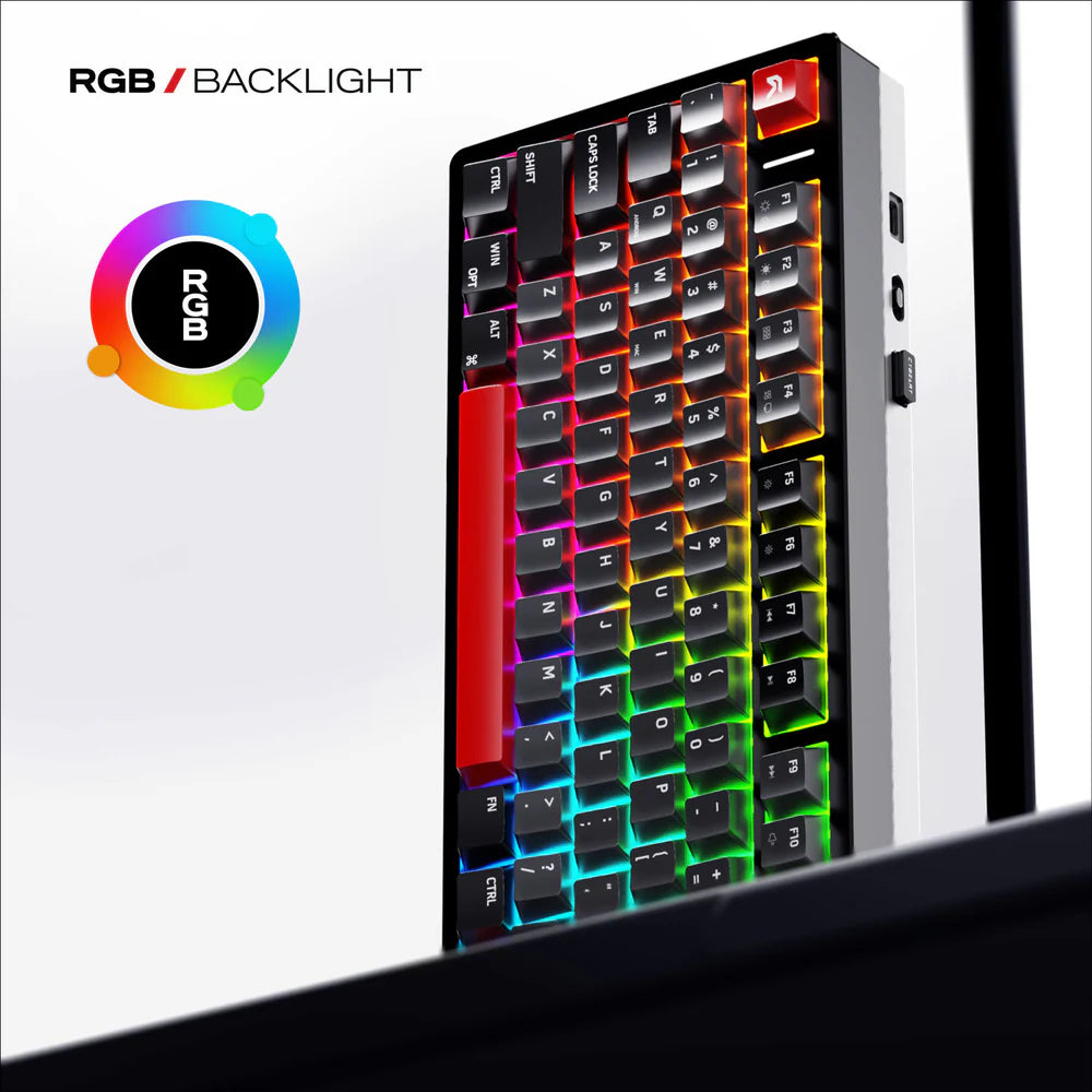 Cybeart X75 Rhino | TKL CNC Aluminium Tri-Mode Gaming Keyboard - | Buy Online at Shwetha Computers
