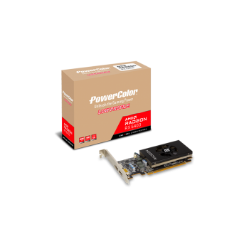 PowerColor RX 6400 4GB Low Profile (AXRX 6400 LP 4GBD6-DH) Graphics Card