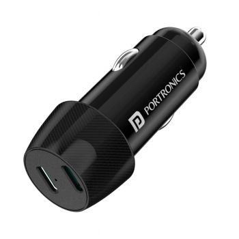 Portronics Car Power 14 Car Charger with Dual PD Output