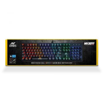 Ant Esports MK3200 Mechanical  Gaming Keyboard Multicolor LED Backlit Wired - Black