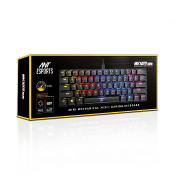 Ant Esports MK1200 Mini Gaming Mechanical Keyboard - Black