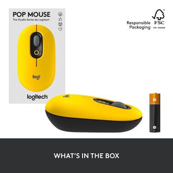 Logitech POP Mouse - Yellow (910-006514)