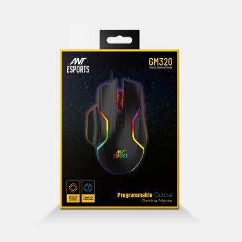 Ant Esports GM320 RGB Wired Optical Gaming Mouse -Black