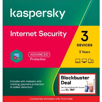 Kaspersky | Total Security | 3 Users | 3 Years | Email Delivery in 1 Hour - No CD