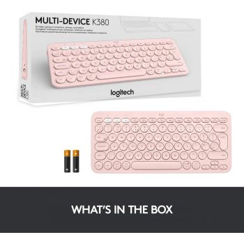 Logitech Multi-Device Keyboard K380 - Rose (920-009579)